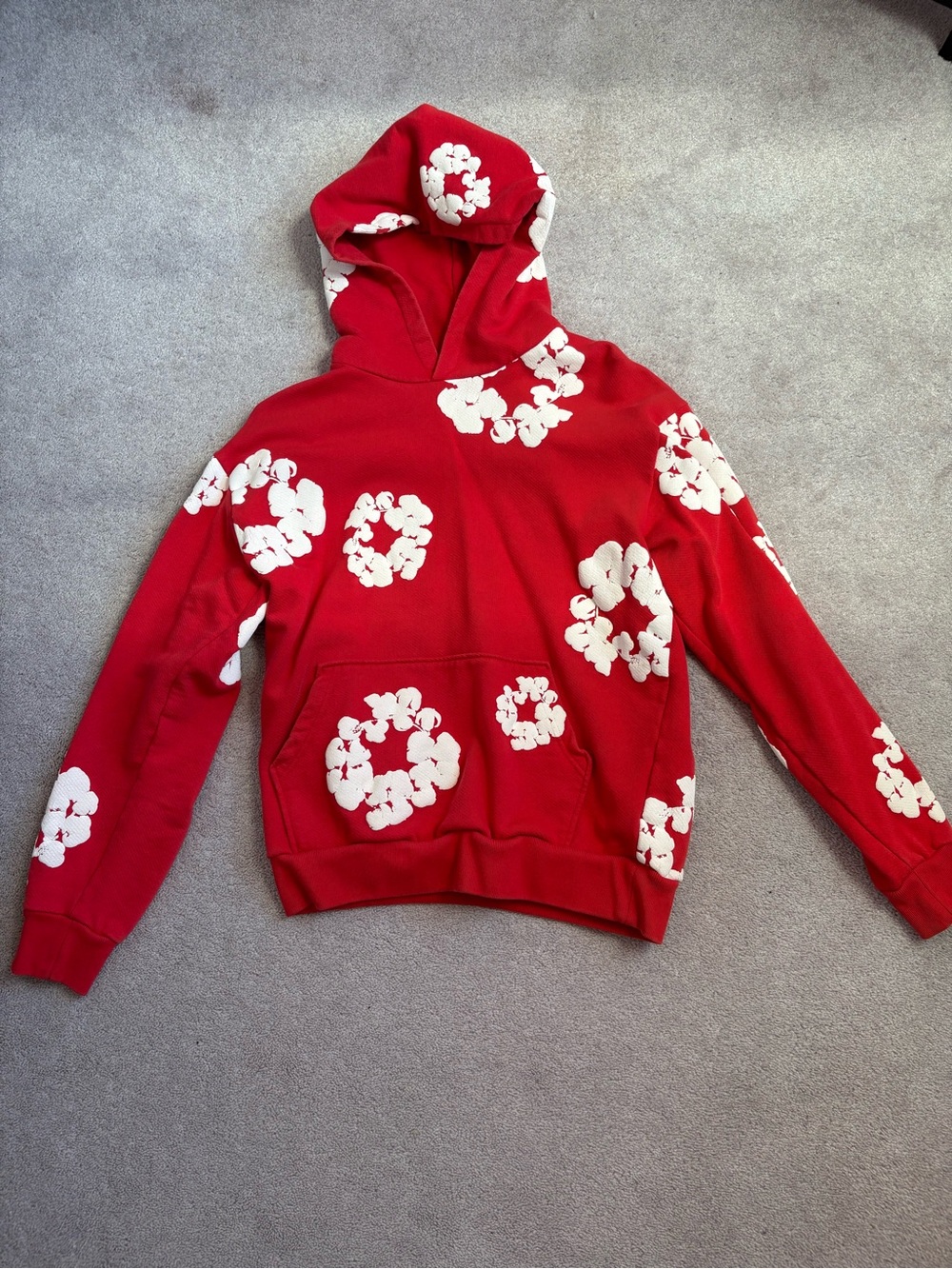Denim Tear Hoodie Red